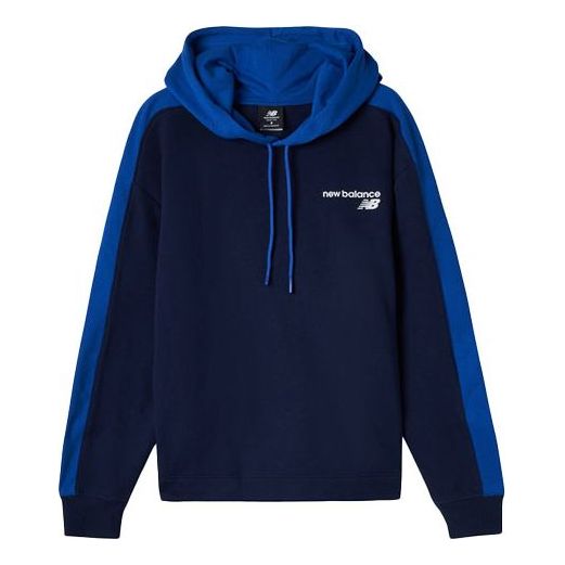 New Balance Men's New Balance Logo Printing Contrasting Colors Sports Pullover Blue MT11903-PGM