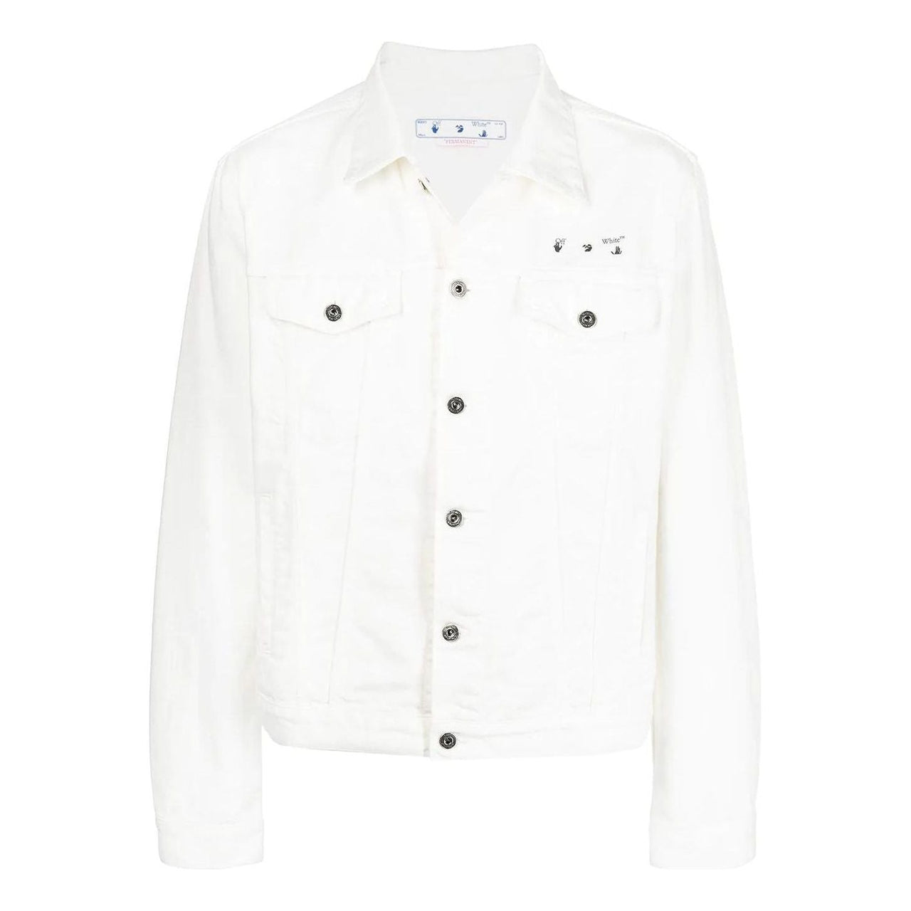 Off-White SS22 Denim Jacket Ordinary Version White OMYE079C99DEN0020110