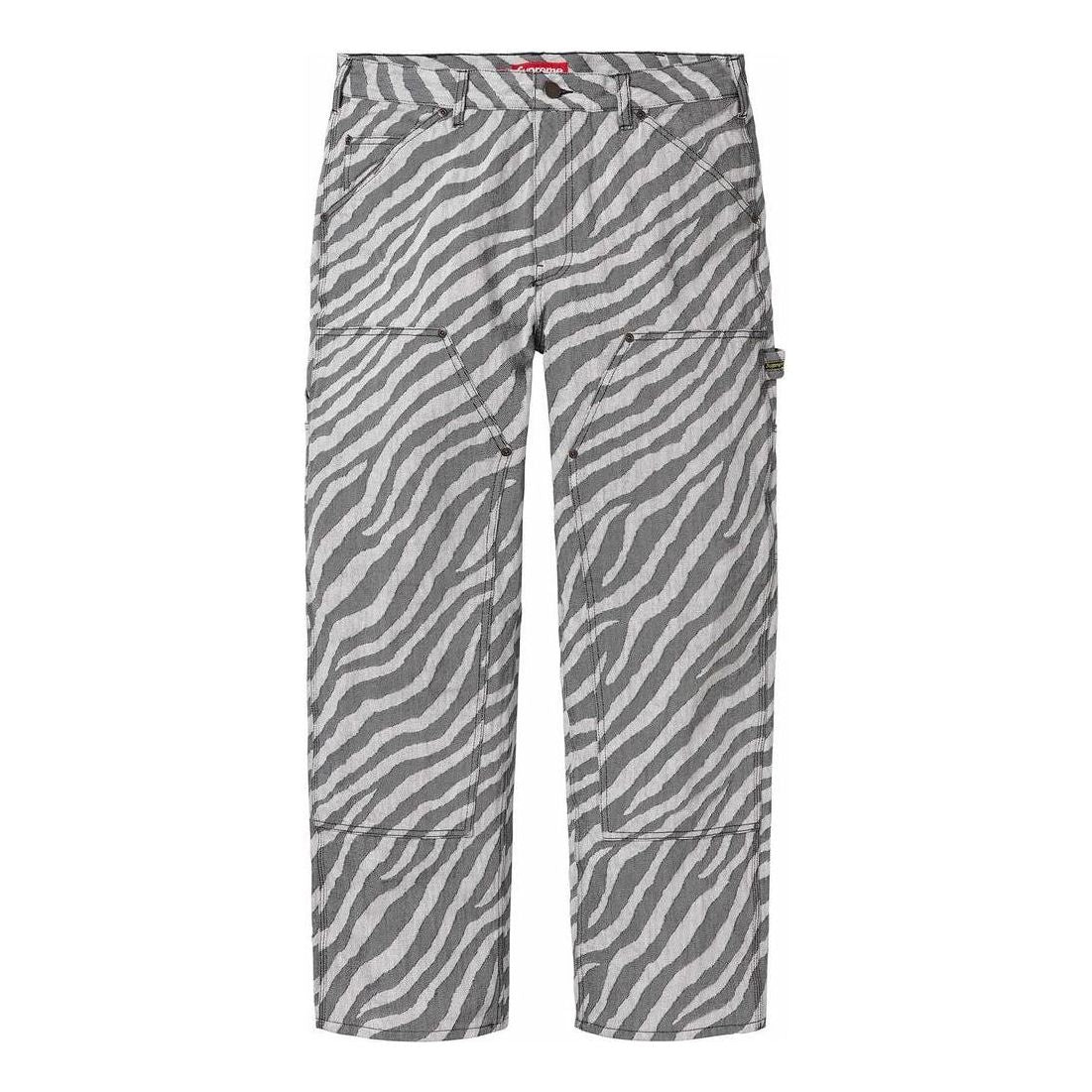 Supreme Double Knee Painter Pant 'White Black' SUP-SS24-149
