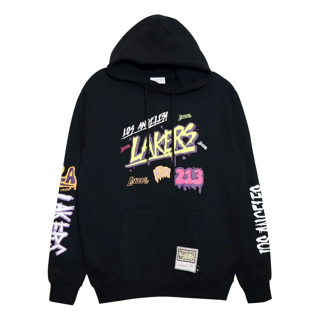 Mitchell & Ness x NBA Slap Sticker Hoodie 'Los Angeles Lakers' FPHD4771-LALYYPPPBLCK