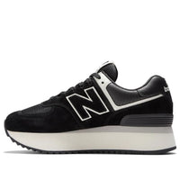 (WMNS) New Balance 574+ 'Black White' WL574ZAB