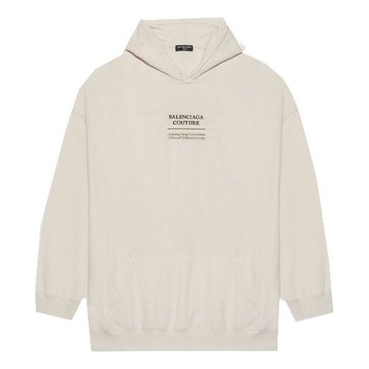 Balenciaga Unisex FW21 Logo Printing Beige 651799TJV910905