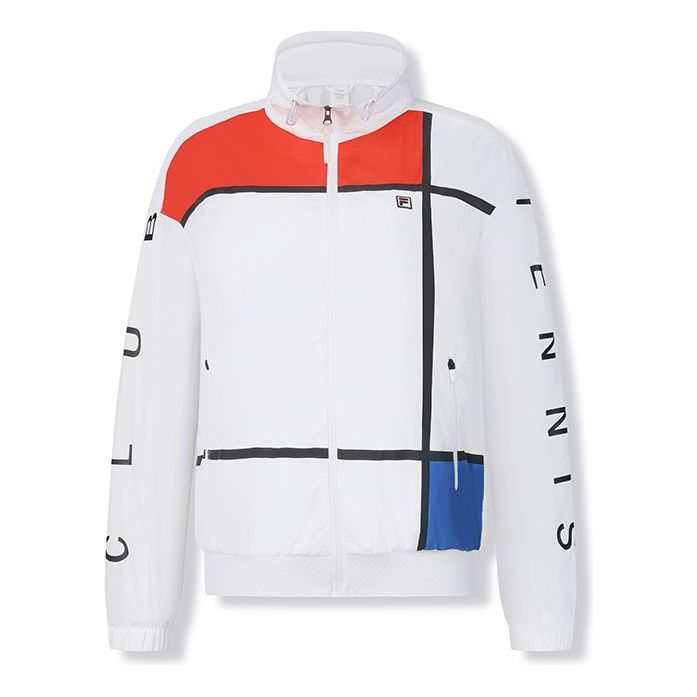 (WMNS) FILA Core Athletics Tennis Woven Jacket 'White' A11W423703F-WT