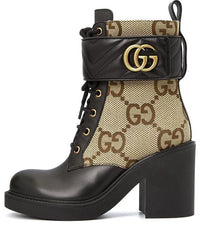 (WMNS) Gucci Boot with Double G 'Camel Ebony' 719849-AABD0-1183