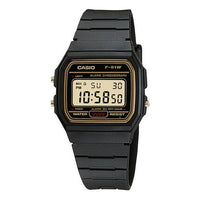 CASIO Classical Vintage Waterproof Unisex Mens Black Digital F-91WG-9
