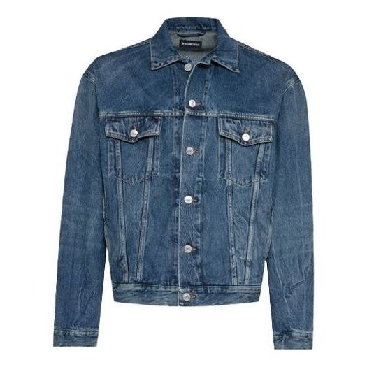 Balenciaga Denim Jacket Large Fit 'Blue' 643398TJW214254