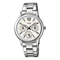 CASIO Waterproof Stainless Steel Strap White Analog LTP-2085D-7AVDF