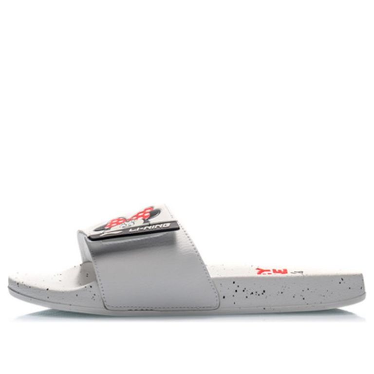 Li-Ning Sports Fashion Series Disney Mickey Crossover Lightweight Stylish White Slippers AGAQ024-1