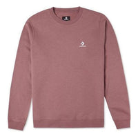 Converse Go-To Embroidered Star Chevron Brushed Back Fleece Crew Sweatshirt 'Maroon' 10024510-A05
