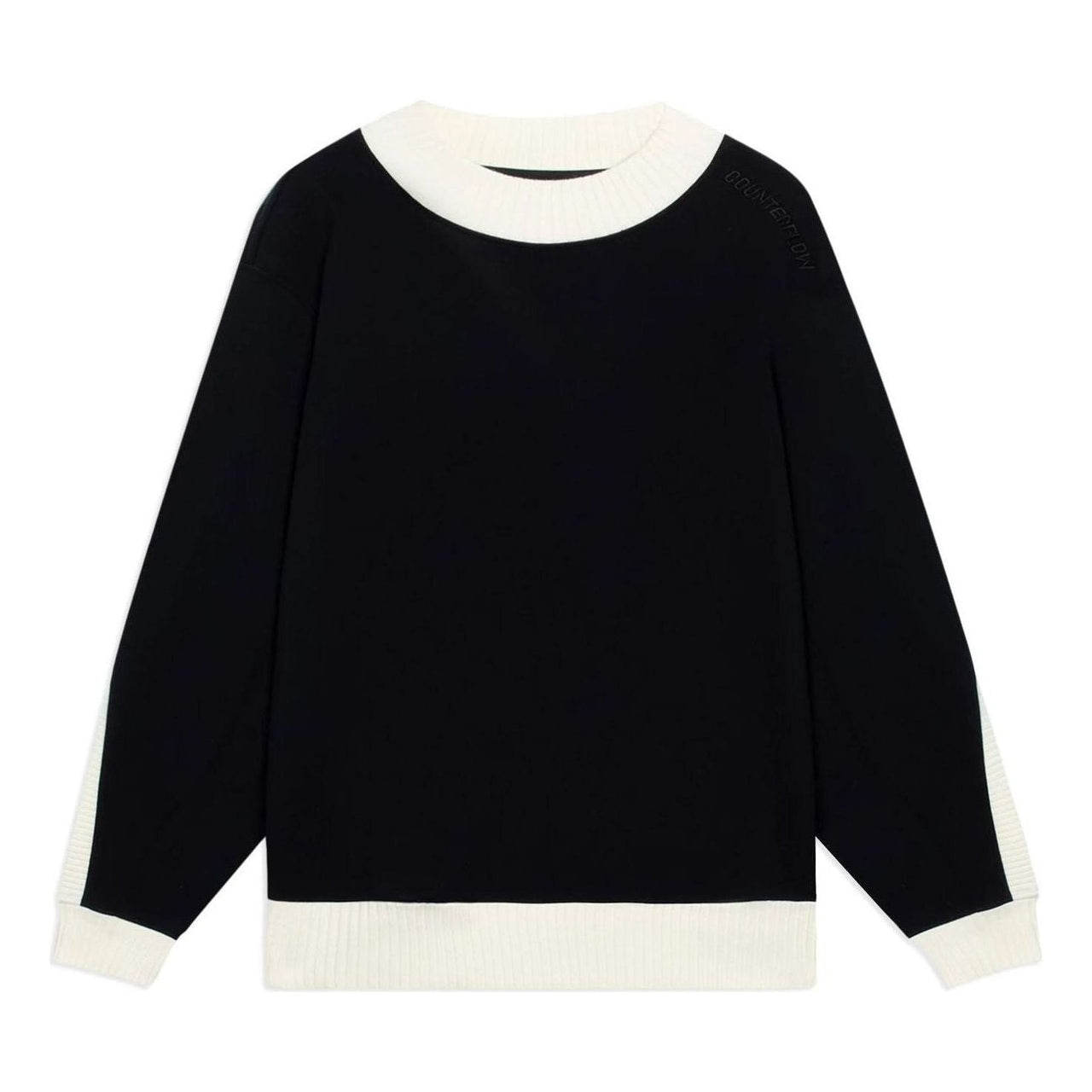 Li-Ning Counterflow Embroidered Logo Sweater 'Black White' AWDSI85-2
