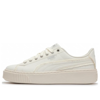 (WMNS) PUMA Basket Platform Fringe 'White' 399252-02