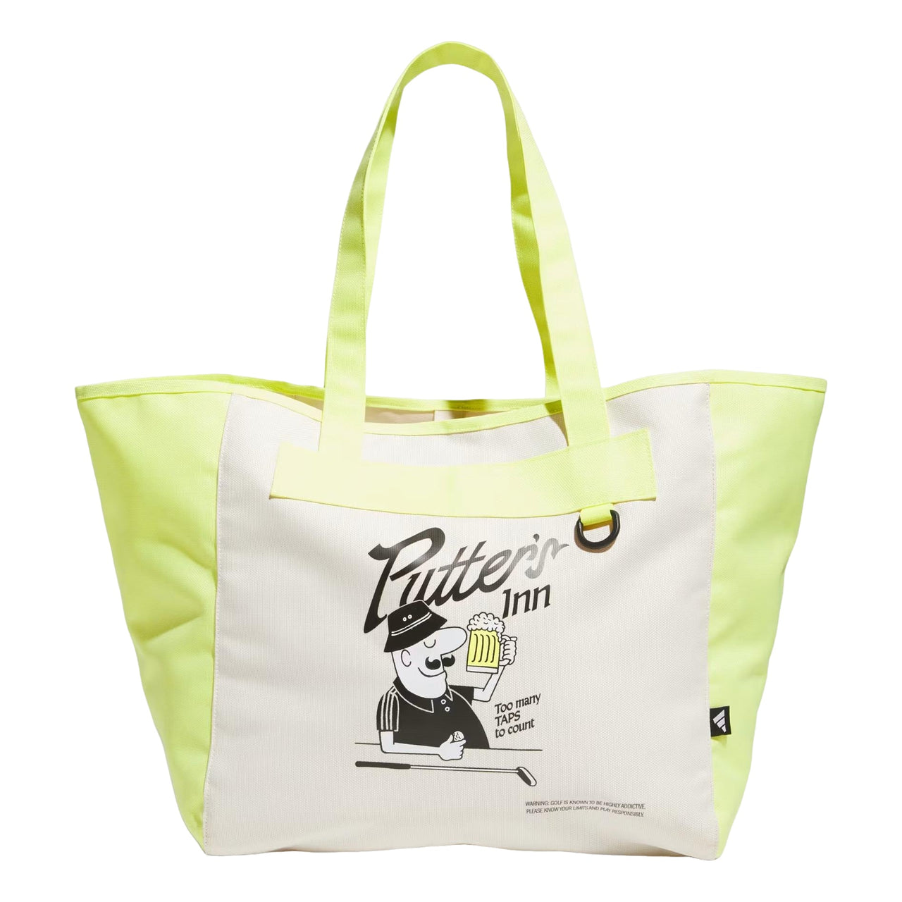 adidas Chip Big Tote Bag 'Wonder White Frozen Lemon' KF9412