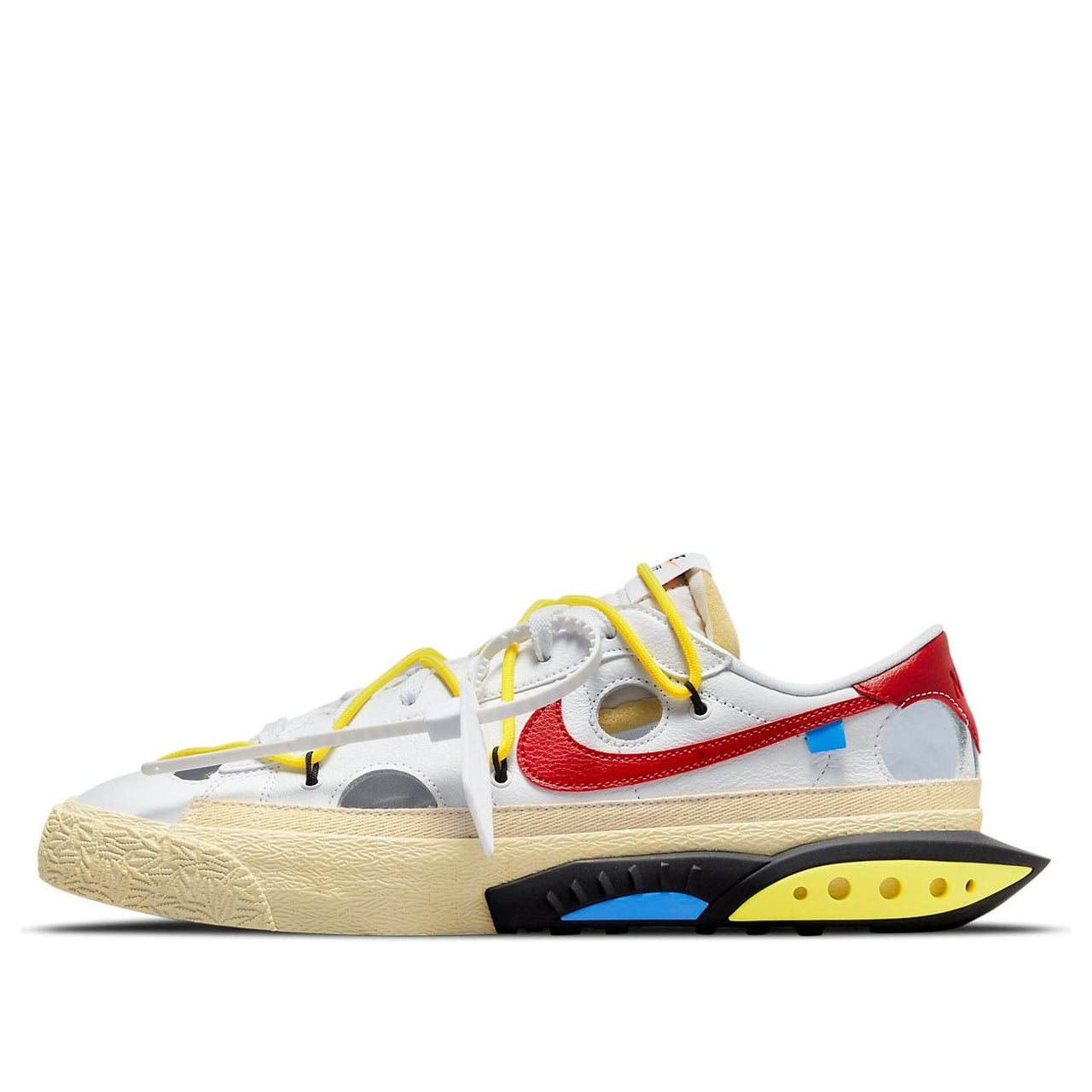 حذاء Nike x Off-White Blazer Low "White University Red" DH7863-100