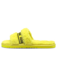 (WMNS) PUMA Fluff Slides 'Fluo Yellow' 384937-04