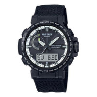 CASIO Waterproof Sports Shockproof Solar Powered Mens Black Analog/Digital Combo PRW-60YBM-1APR