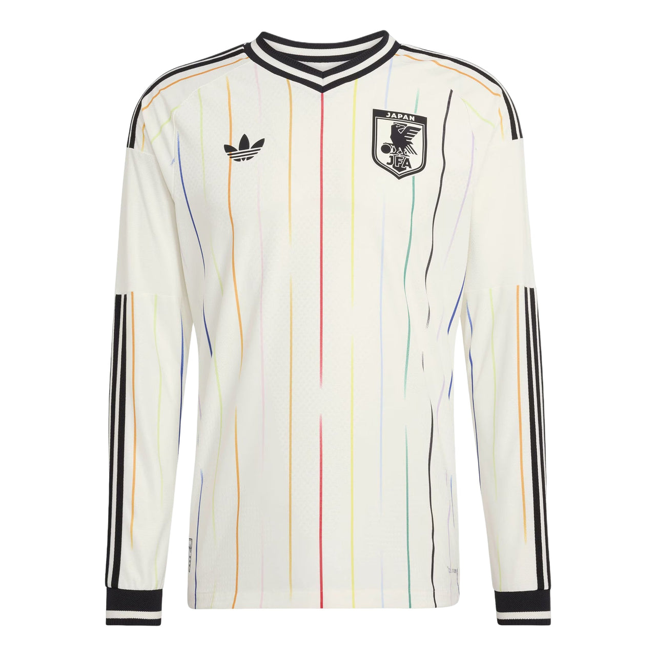 adidas Japan 26 Away Authentic Long Sleeve Jersey Asia Sizing 'Off White Black' JZ9698