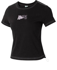 (WMNS) PUMA Graphic Short Top 'Black' 626865-01