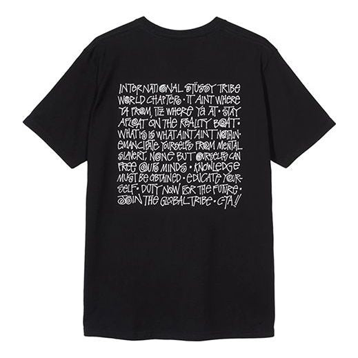 Stussy Say It Loud Tee Logo Short Sleeve Unisex Black 1904481-BLACK