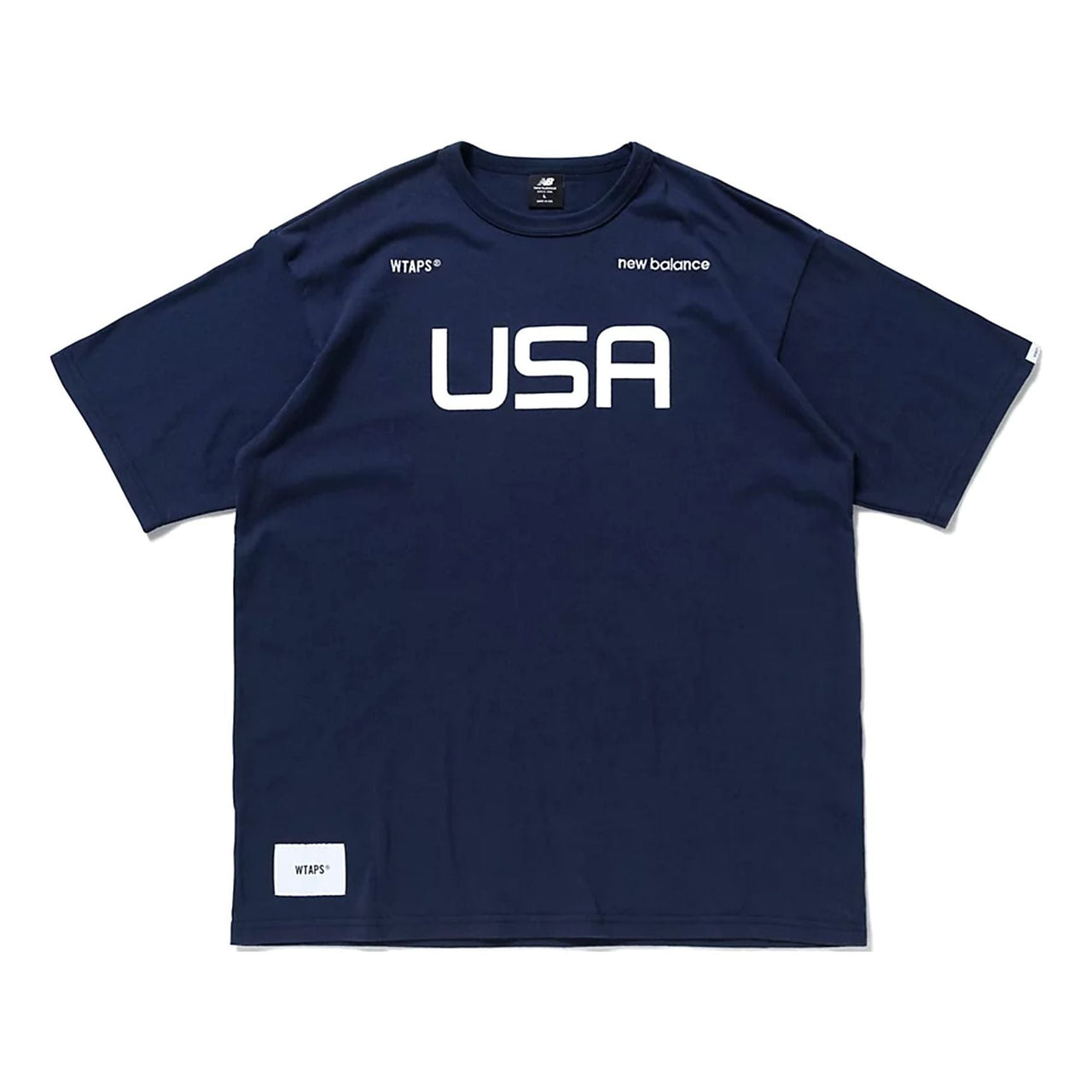 New Balance x WTAPS TC T-Shirt Asia Sizing 'Navy White' MT01605E-CL