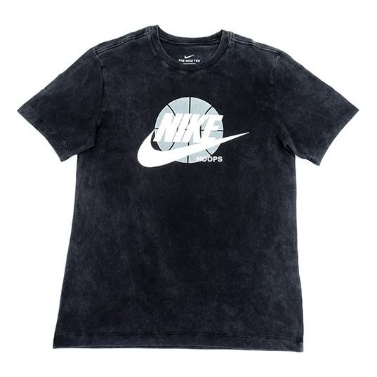 Nike Basketball Printing Pattern Short Sleeve Black CD1297-010