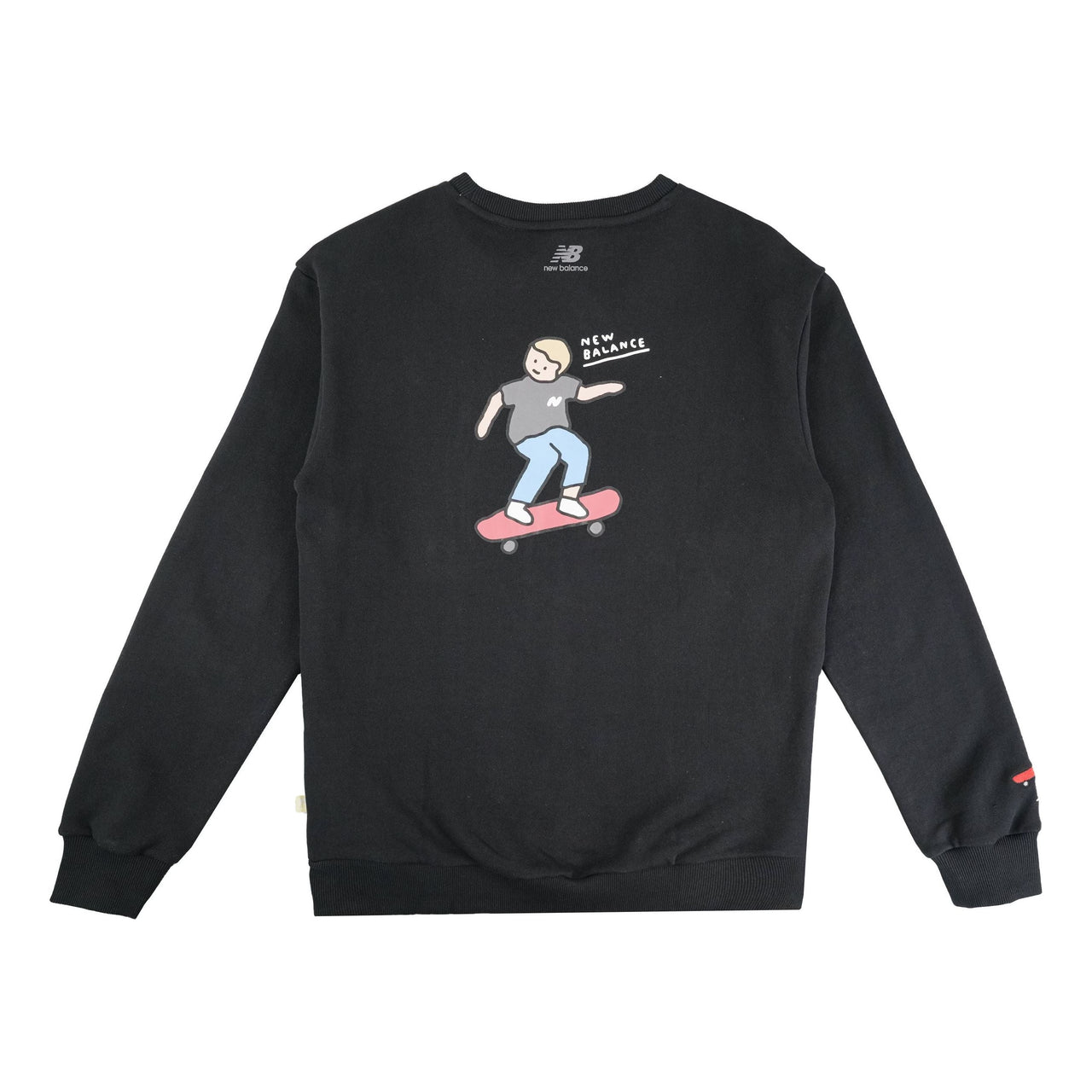 New Balance x DOE Printing Graphic Pullover Asia Sizing 'Black' NCA47111-BK