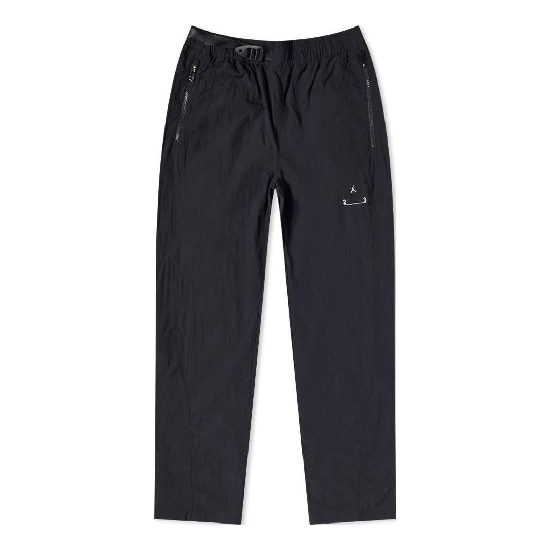 Air Jordan Elastic Waistband Belt Straight Casual Pants/Trousers Men's Black DQ8066-010