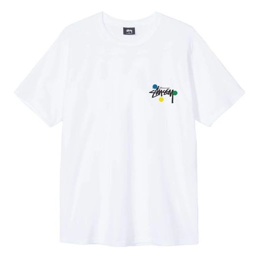 Stussy Dot Collage Tee Printing Unisex White 1904526