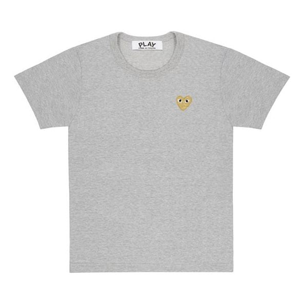 (WMNS) COMME des GARCONS PLAY Gold Heart Tee 'Grey' AZ-T215-051-3