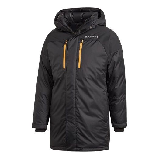 adidas Unisex Terrex Hooded Down Jacket Black GE9915