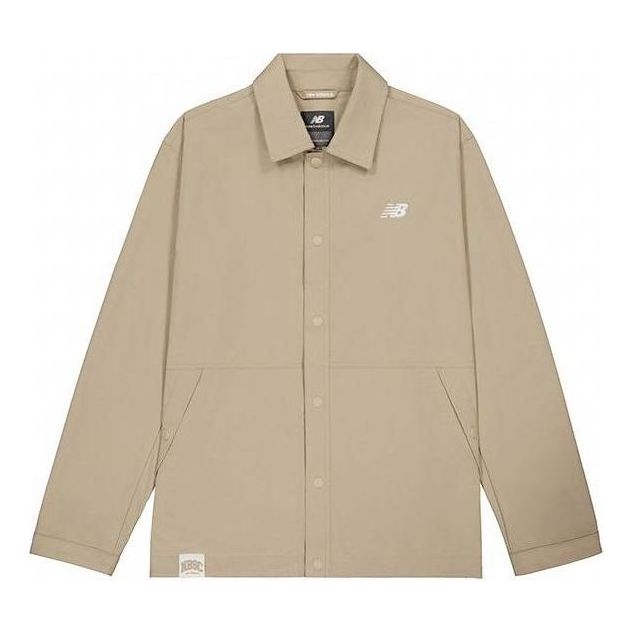 New Balance Athletic Sports Club Coach Jacket Asia Sizing 'Dark Beige' NAE22101-DB