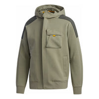 adidas Th Htt Peach hooded casual Jacket Green GM4421