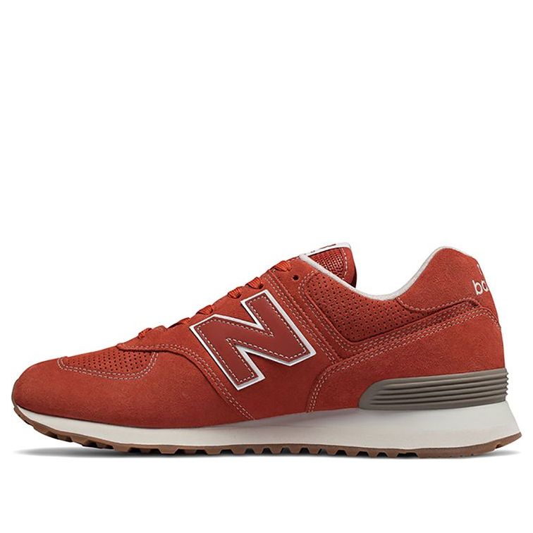 New Balance 574 Series Breathable Shock Absorption Wear-Resistant Low Top Red ML574ESH