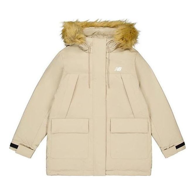 (WMNS) New Balance Winter Mid-Down Jacket Asia Sizing 'Beige' AWJ34305-SOT