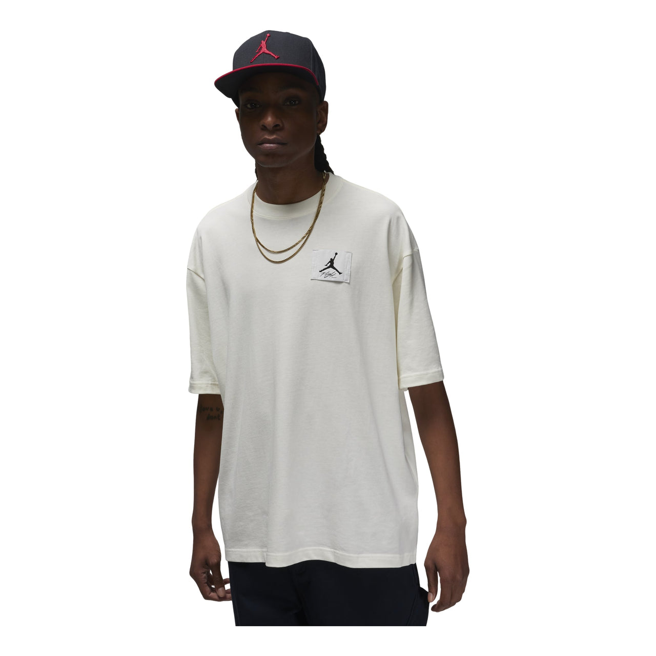 Air Jordan Flight Essentials Oversized T-shirt Asia Sizing 'Summit White' DZ7314-133