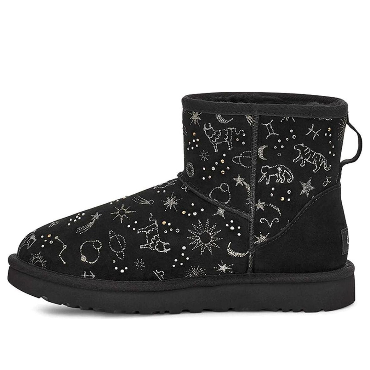 (WMNS) UGG Classic Zodiac Mini Snow Boots Black 1112516-BLK