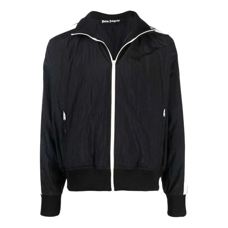 Palm Angels Nylon Track Jacket 'Black Off-White' PMBD030C99FAB0011001