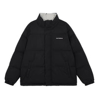 New Balance Warm and Windproof Sports Down Jacket 'Black Grey' AMJ14306-BK