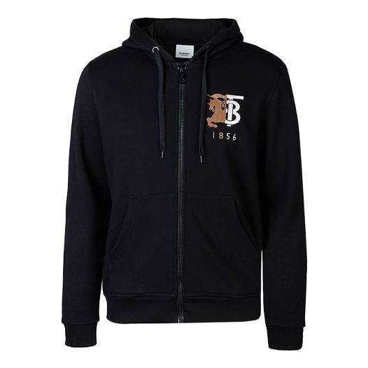 Men's Burberry Logo Zipper Black 80223061
