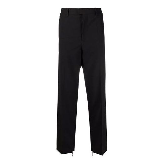 Men's Off-White FW21 Solid Color Casual Long Pants/Trousers Black OMCA196F21FAB0011000