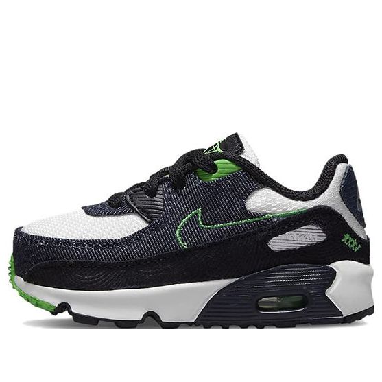 (TD) Nike Air Max 90 Leather SE 'Black Scream Green' DN4378-001