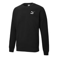 PUMA Unisex Printing Round-Neck Sweatshirt Black 530692-01