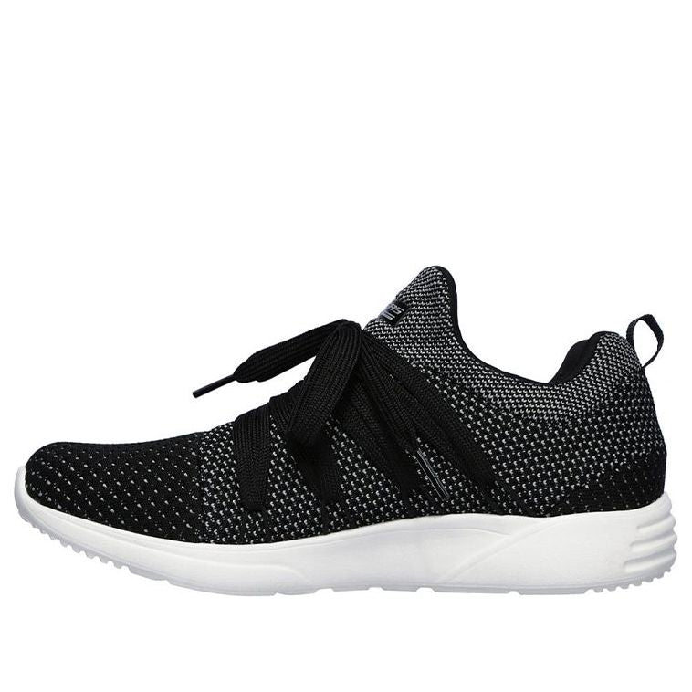 (WMNS) Skechers Bob's Sport Sparrow Low-Top Black/Grey 32709-BKCC