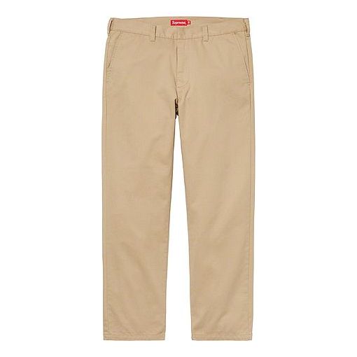 Supreme FW19 Week 1 Work Pant Long Pants Unisex Khaki SUP-FW19-133