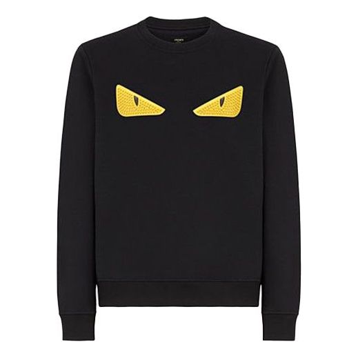 Men's FENDI Wool Cotton Sports Black FY0829SV4F0QA1