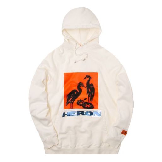 HERON PRESTON Unisex Raglan NS Herons Tape Printing White HMBB001F198080030288