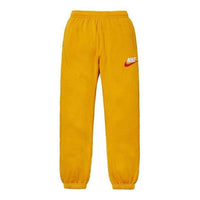 Nike x Supreme Alphabet Embroidered Casual Jogger Pants 'Yellow' BQ3768-752
