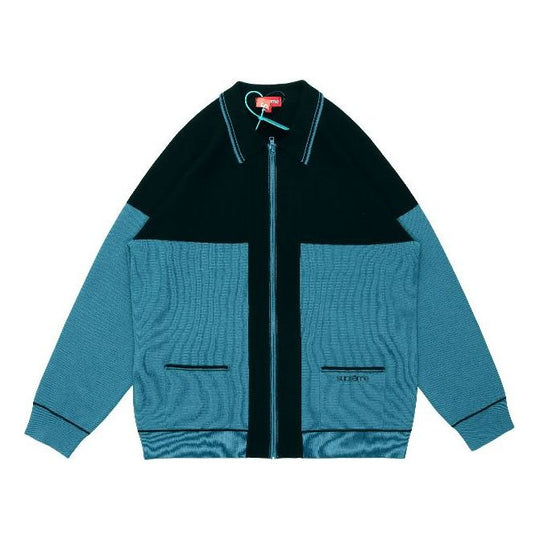 Supreme FW19 week 18 Color Blocked Zip Up Sweater SUP-FW19-10979