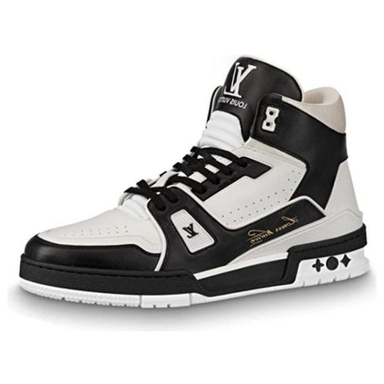 LOUIS VUITTON LV Trainer Hi 'Black White' 1A5QCH