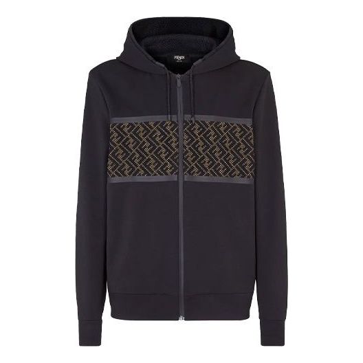 Fendi 2020 Cotton hooded Sports 'Black' FAF533AD3DF0GME
