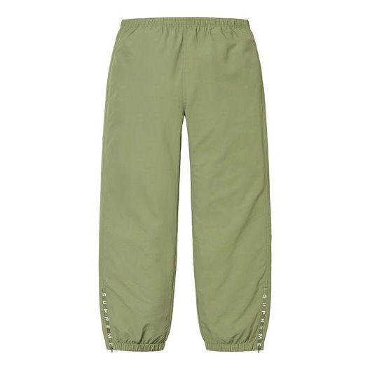 Supreme SS22 Week 12 Warm Up Pant Logo SUP-SS22-726-OLIGRN